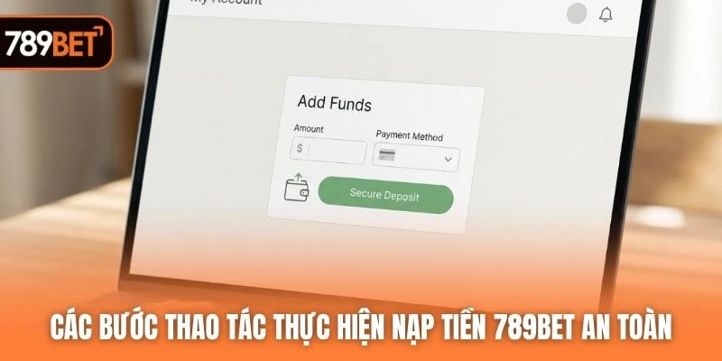 Các bước thao tác thực hiện nạp tiền 789BET an toàn