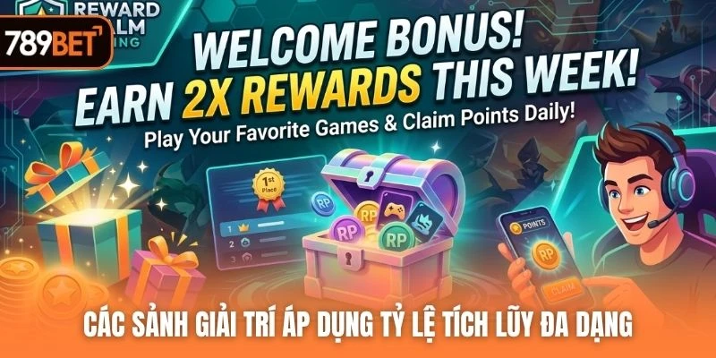 Các sảnh giải trí áp dụng tỷ lệ tích lũy đa dạng