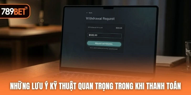 Những lưu ý kỹ thuật quan trọng trong khi thanh toán