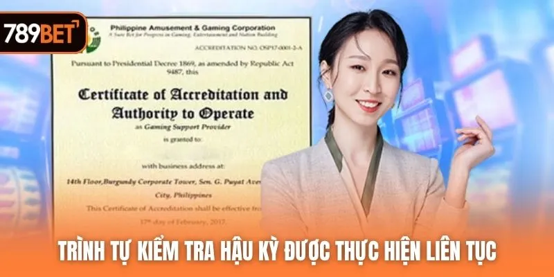 Trình tự kiểm tra hậu kỳ được thực hiện liên tục